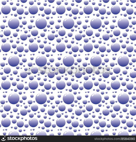 Soap bubbles seamless pattern. Vector background