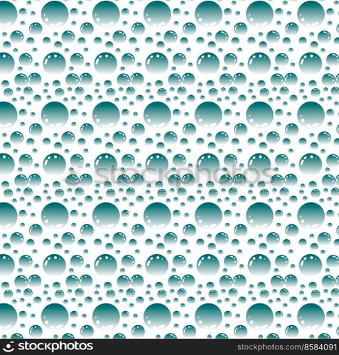 Soap bubbles seamless pattern. Vector background