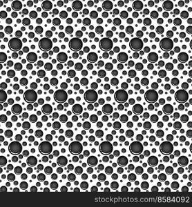 Soap bubbles seamless pattern. Vector background