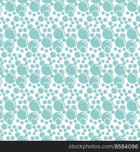 Soap bubbles seamless pattern. Vector background