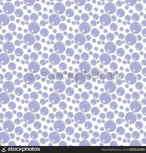 Soap bubbles seamless pattern. Vector background