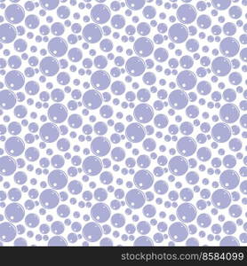 Soap bubbles seamless pattern. Vector background