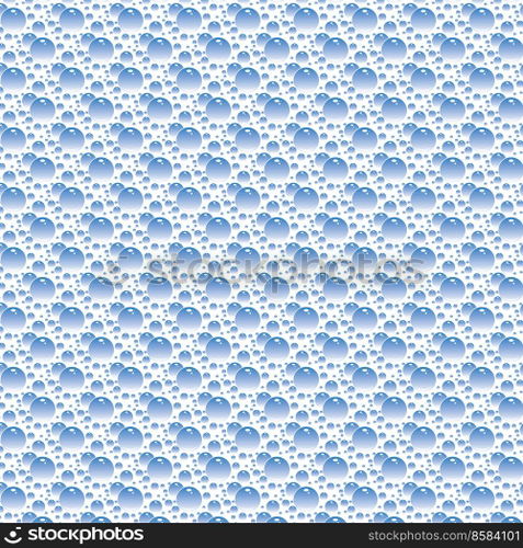 Soap bubbles seamless pattern. Vector background