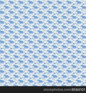 Soap bubbles seamless pattern. Vector background