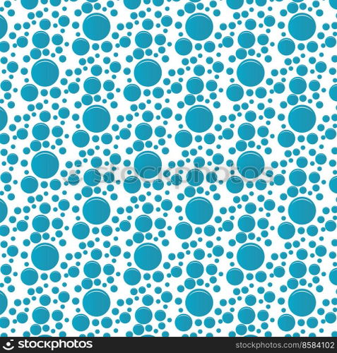Soap bubbles seamless pattern. Vector background
