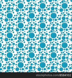 Soap bubbles seamless pattern. Vector background