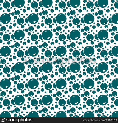 Soap bubbles seamless pattern. Vector background