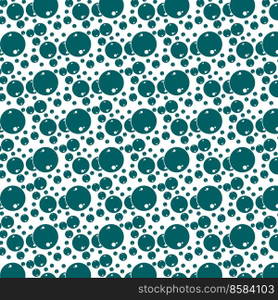 Soap bubbles seamless pattern. Vector background