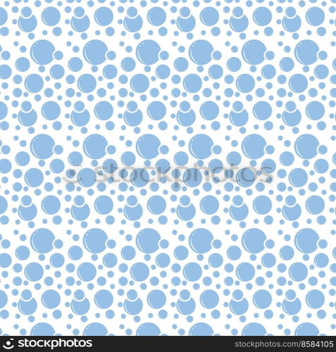 Soap bubbles seamless pattern. Vector background