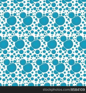 Soap bubbles seamless pattern. Vector background