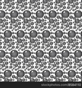 Soap bubbles seamless pattern. Vector background