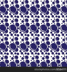 Soap bubbles seamless pattern. Vector background