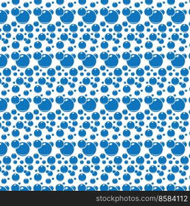 Soap bubbles seamless pattern. Vector background