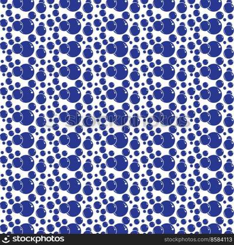 Soap bubbles seamless pattern. Vector background