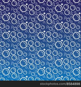 Soap bubbles seamless pattern. Vector background