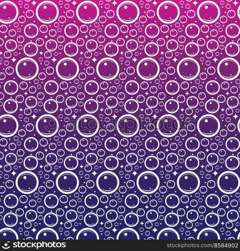 Soap bubbles seamless pattern. Vector background