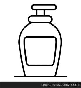 Soap dispenser icon. Outline soap dispenser vector icon for web design isolated on white background. Soap dispenser icon, outline style