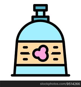 Soap dispenser icon outline vector. Liquid bottle. Wash product color flat. Soap dispenser icon vector flat