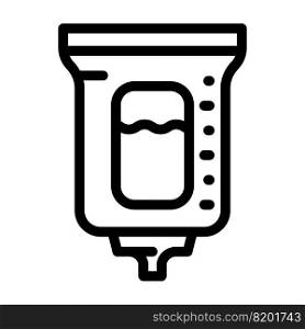 soap dispenser line icon vector. soap dispenser sign. isolated contour symbol black illustration. soap dispenser line icon vector illustration