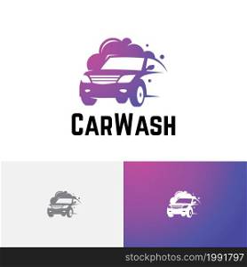 Soapsuds Soap Foam Clean Car Wash Carwash Service Logo