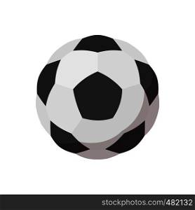 Soccer ball cartoon icon isolated on a white background. Soccer ball cartoon icon