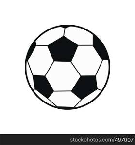 Soccer ball flat icon isolated on white background. Soccer ball flat icon