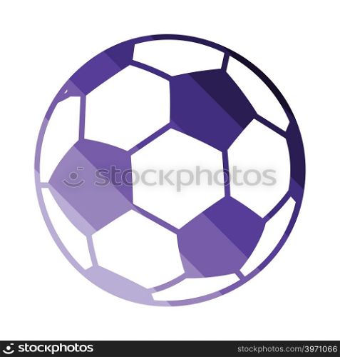 Soccer ball icon. Flat color design. Vector illustration.