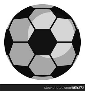 Soccer ball icon. Flat illustration of soccer ball vector icon for web design. Soccer ball icon, flat style