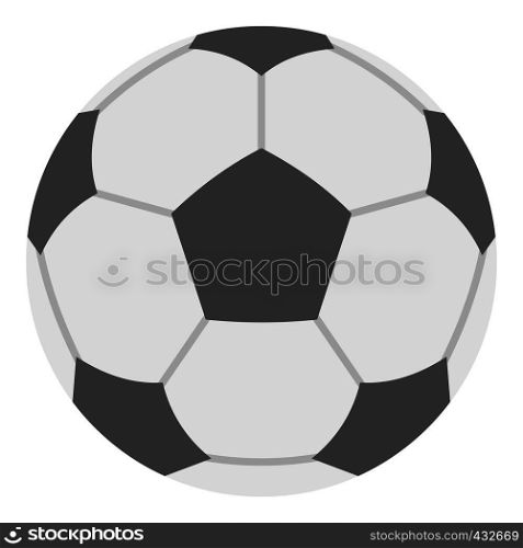 Soccer ball icon flat isolated on white background vector illustration. Soccer ball icon isolated
