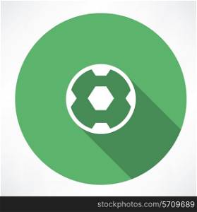 Soccer ball icon. Flat modern style vector illustration