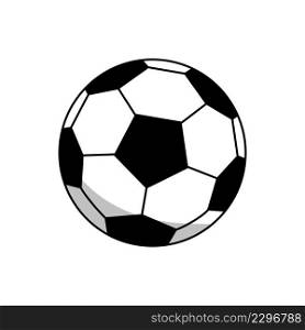 Soccer ball icon Flat vector.