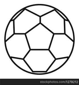 Soccer ball icon. Outline soccer ball vector icon for web design isolated on white background. Soccer ball icon, outline style