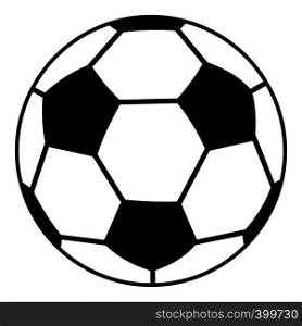Soccer ball icon. Simple illustration of soccer ball vector icon for web. Soccer ball icon, simple style