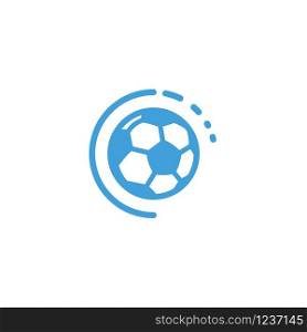 Soccer ball icon template. Vector illustration