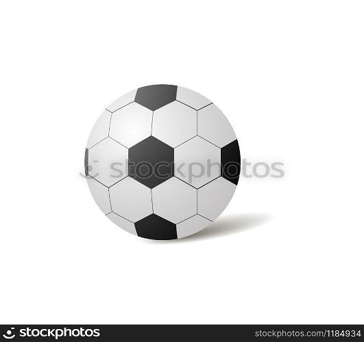 Soccer ball icon vector isolated on white background. Soccer ball icon vector isolated on white