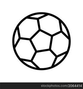 soccer ball icon vector line style