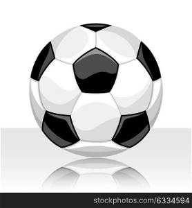 Soccer ball illustration on white background. Sports illustration. Soccer ball illustration on white background. Sports illustration.