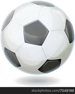 Soccer Ball Isolated. Illustration of a classic soccer ball isolated on white