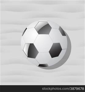 Soccer Ball Isolated on Grey Background for Your Design. Soccer Ball