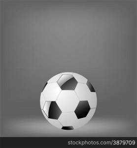 Soccer Ball on Grey Background for Your Design. Soccer Ball