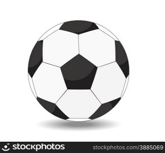 soccer ball on white background eps10 illustration