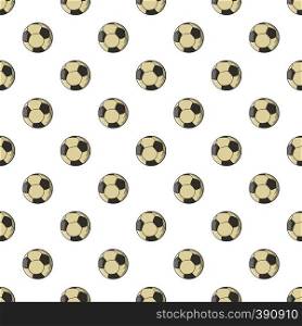 Soccer ball pattern. Cartoon illustration of soccer ball vector pattern for web. Soccer ball pattern, cartoon style