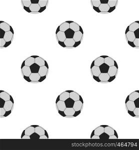 Soccer ball pattern seamless flat style for web vector illustration. Soccer ball pattern flat