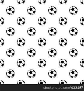 Soccer ball pattern seamless in simple style vector illustration. Soccer ball pattern vector