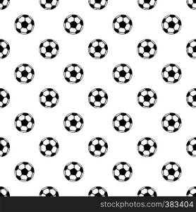 Soccer ball pattern. Simple illustration of soccer ball vector pattern for web. Soccer ball pattern, simple style
