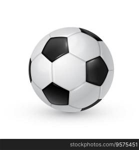 Soccer ball realistic isolated vector image