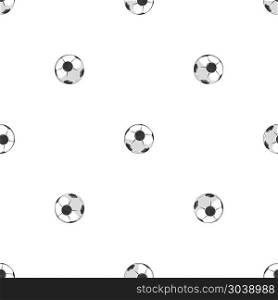 Soccer balls seamless pattern in black and white. Soccer balls seamless pattern in black and white. Abstract background soccer game, vector illustration
