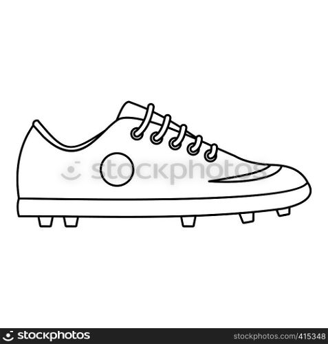 Soccer boot icon. Outline illustration of soccer boot vector icon for web. Soccer boot icon, outline style