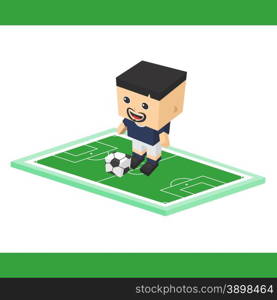 soccer cartoon boy vector graphic art design illustration. soccer cartoon boy