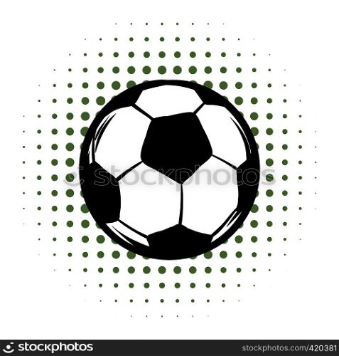 Soccer comics icon. Football Colored symbols on a white background. Soccer comics icon